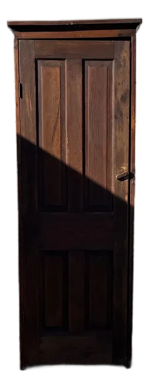 Antique Knotty Pine Country Farm Rustic Cupboard