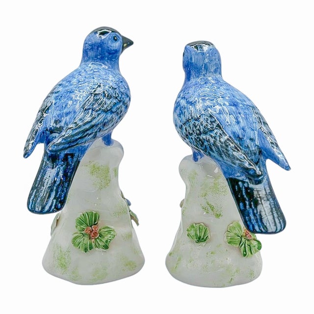 Vintage Chelsea House Blue Bird Figurines – A Pair For Sale In Tampa - Image 6 of 6
