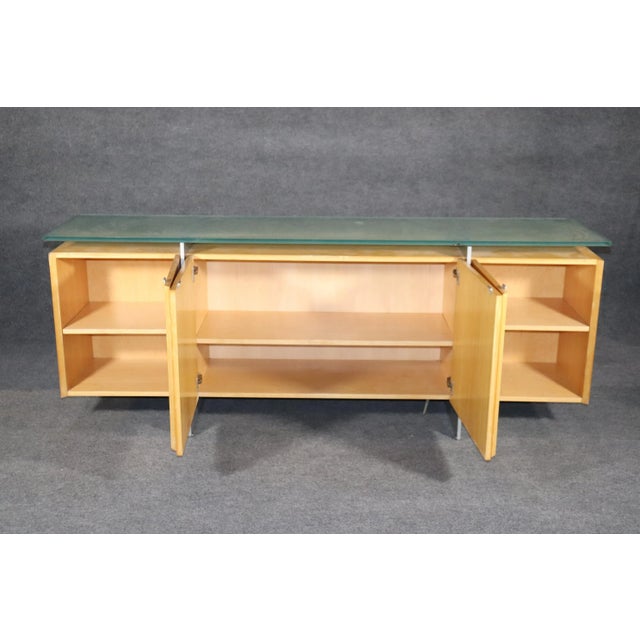 Mid 20th Century Mid 20th Century Glass Top Cabinet For Sale - Image 5 of 12