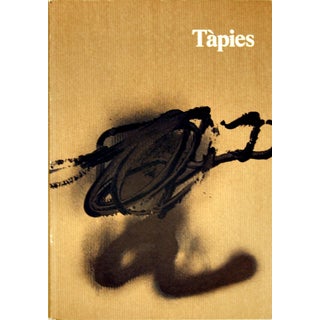 1986 Antoni Tapies 'Tapies Paintings and Sculptures' Expressionism Brown Book For Sale