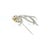 Traditional 1990s Mikimoto Estate Akoya Pearl Brooch 6.40-5.30 mm Silver For Sale - Image 3 of 8