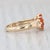 2010s 0.70ctw Fire Opal Cluster Ring 14k Yellow Gold Size 7 For Sale - Image 5 of 8