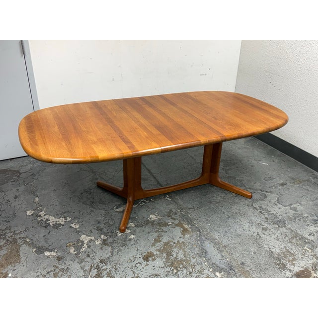 Glostrup Extension Dining Table + Six Eva Side Chairs by Niels Koefoed for Koefoeds Hornslet, Circa 1960's For Sale - Image 9 of 12