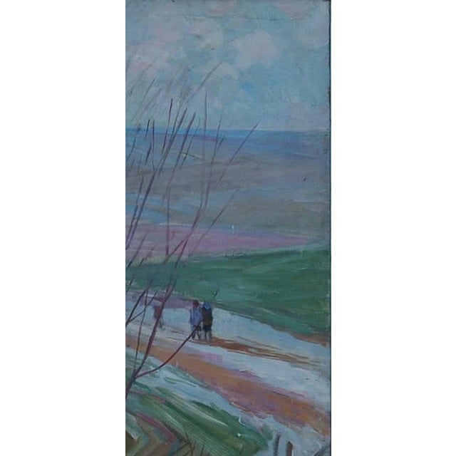 Portraiture Vintage Soviet Child Portrait, Original Oil Painting, Ukrainian Art, 55-119 For Sale - Image 3 of 6