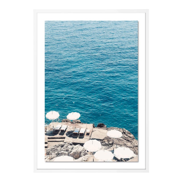 Ville Tre Ville by Natalie Obradovich in White Framed Paper, Medium Art Print For Sale