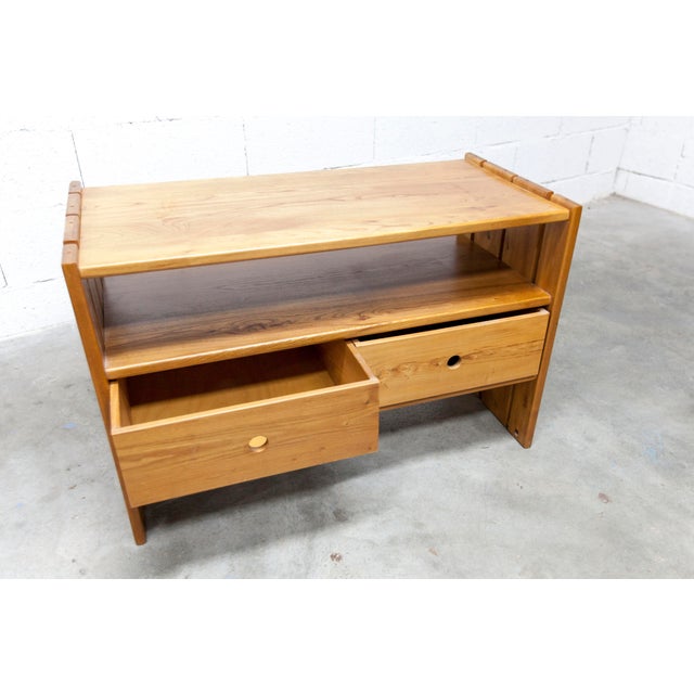 Low Elm Cabinet with Drawer from Maison Regain, 1960s For Sale - Image 4 of 18