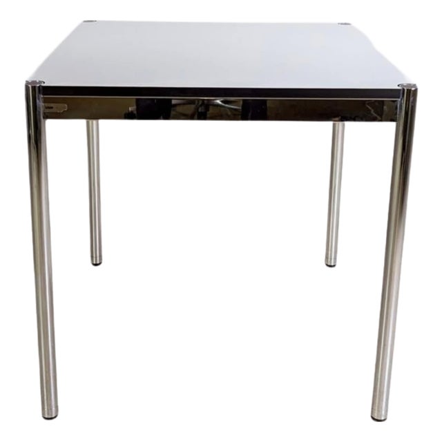 Small Square White Desk from USM Haller For Sale