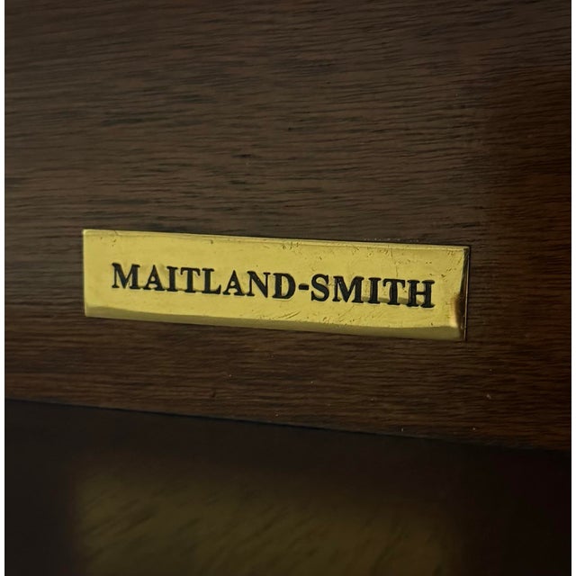 Late 20th Century Maitland-Smith Hand-Painted Chinoiserie Apothecary Cabinet on Queen Ann Style Stand For Sale - Image 10 of 10