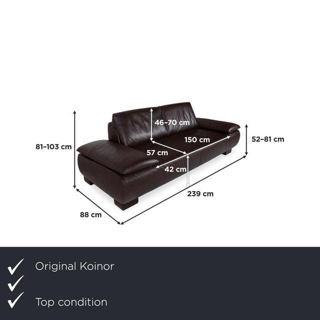 This Koinor Volare two-seater sofa combines modern design with exceptional functionality and top-notch German...