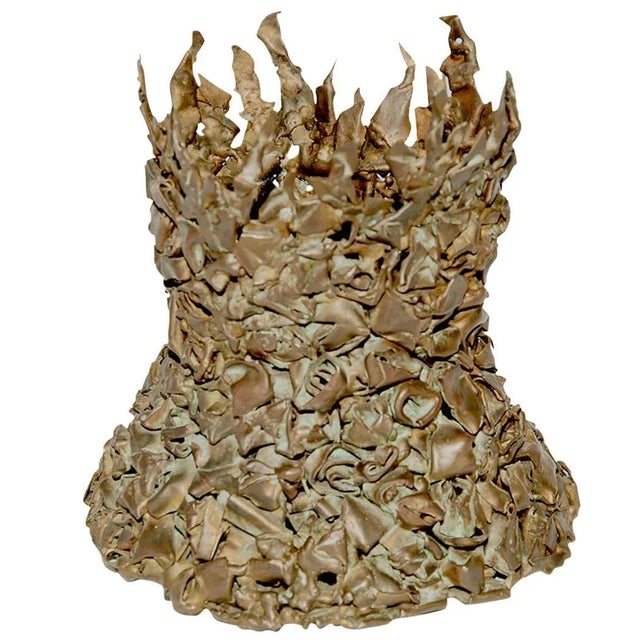 1970s Brass Table Lamp in the style of Jacques Duval Brasseur, France, 1970s For Sale - Image 5 of 5