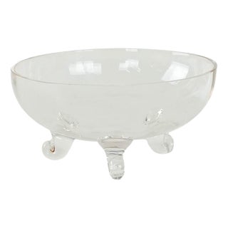 Vintage Danish Glass Bowl, 1970s For Sale