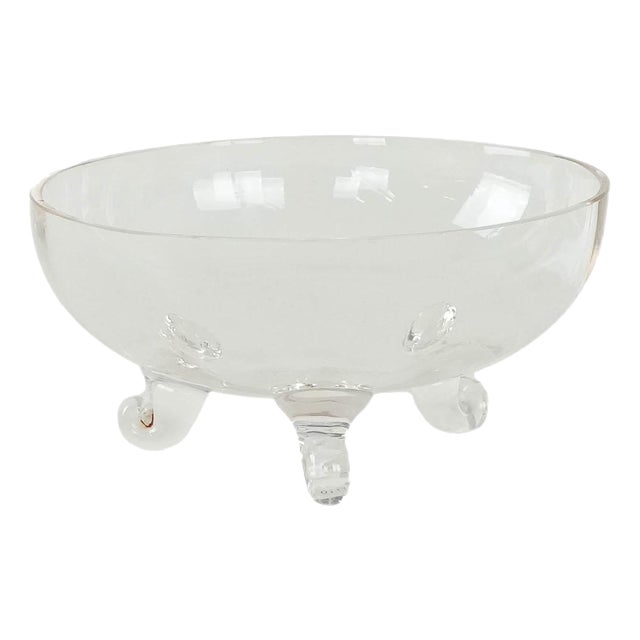 Vintage Danish Glass Bowl, 1970s For Sale