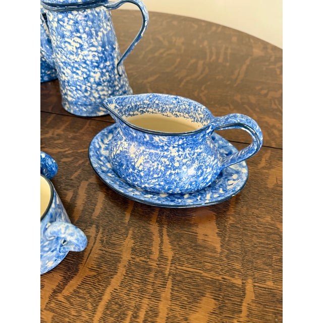 Mid 20th Century Stangl Spongeware Pottery Large Dish Set - 43 Pieces For Sale - Image 10 of 16