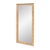 Spritely Home Accent Furniture Flora 32 in. W x 69.5 in. H Rectangular Scalloped Rattan Floor Mirror, Natural Rattan For Sale - Image 4 of 7