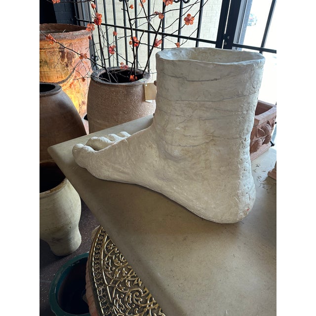 Antique White Late 19th Century Grand Tour Plaster Model of a Foot For Sale - Image 8 of 9