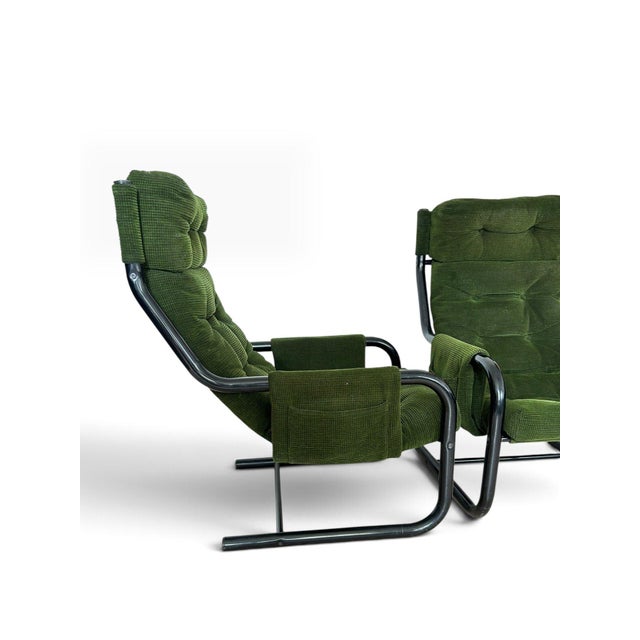 Holy Chenille Armchairs by Diego Mattu for 1P (Uno Pi), 1970, Italy, Set of 2 For Sale - Image 9 of 14