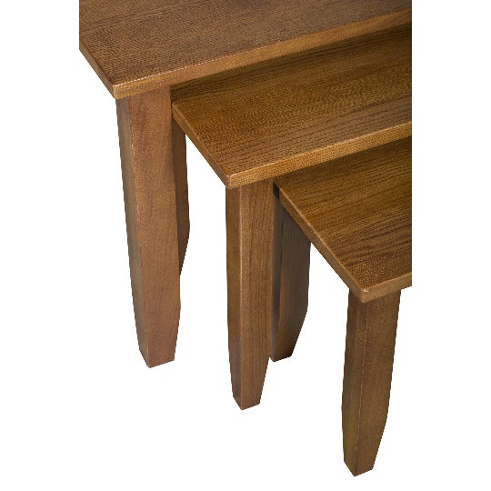Mission Oak Nesting Tables - Set of 3 - Walnut For Sale - Image 9 of 10