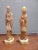 Figurative Vintage Oriental Asian Style Man & Woman Marble Statues Sculptures 18" Tall - a Pair For Sale - Image 3 of 13
