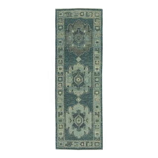 Turkish Oushak Rug 2'10" x 8'5" #19214 For Sale