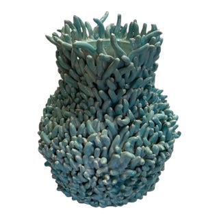 Vintage Italian Hand-Crafted Turquoise Coral For Sale