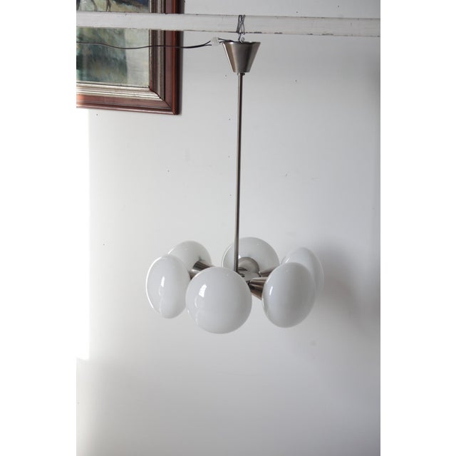 Mid-Century Sputnik Pendant Light by Jaroslav Bejvl for Kamenicky Senov, Czechoslovakia, 1970s For Sale - Image 6 of 18