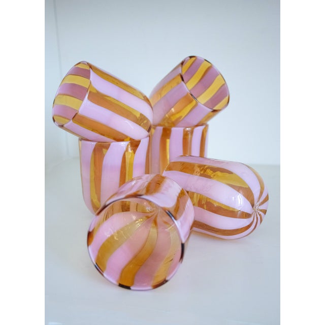 Murano Glasses by Mariana Iskra for Ribes, Set of 6 For Sale - Image 3 of 18
