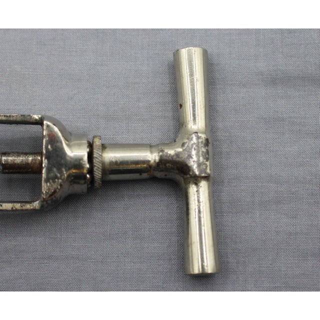 Early 20th Century Nickle on Steel Ballbearing Corkscrew For Sale - Image 4 of 7