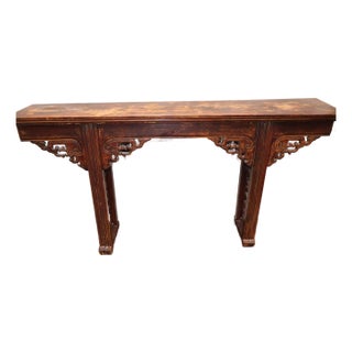 Authentic 19th-Century Chinese Qing Dynasty Dragon Altar Console Table For Sale