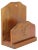 Class Americana wall-mounted mail, letter, or napkin holder from the mid 20thC. Fabricated of native hardwood stained a...