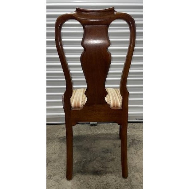 Late 20th Century Late 20th Century Solid Mahogany Traditional Style Splat Back Dining Side Chair For Sale - Image 5 of 10
