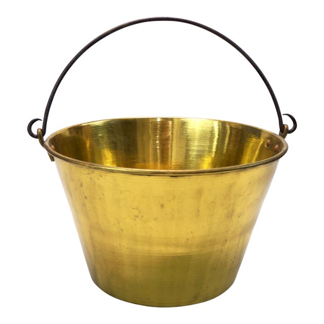 Vintage Randolph Clowes Co Large Brass Bucket Chairish