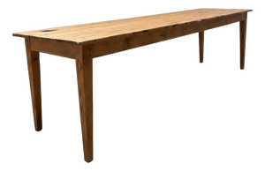 Farmhouse French Fir Dining Table, 1890