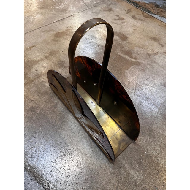 1980s Italian Decorative Journal Rack 1980s For Sale - Image 5 of 8