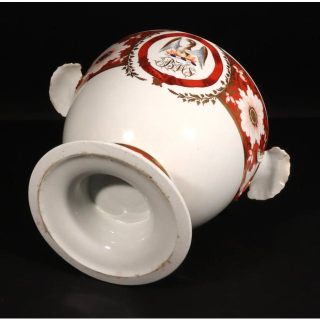 Chamberlain Worcester Porcelain Crested Fruit Coolers, Covers and Liners, (St Clair Family of Staverton Court) For Sale - Image 9 of 9