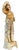This antique Meissen Style German bisque porcelain figurine depicts a finely sculpted 18th-century young man standing in a...