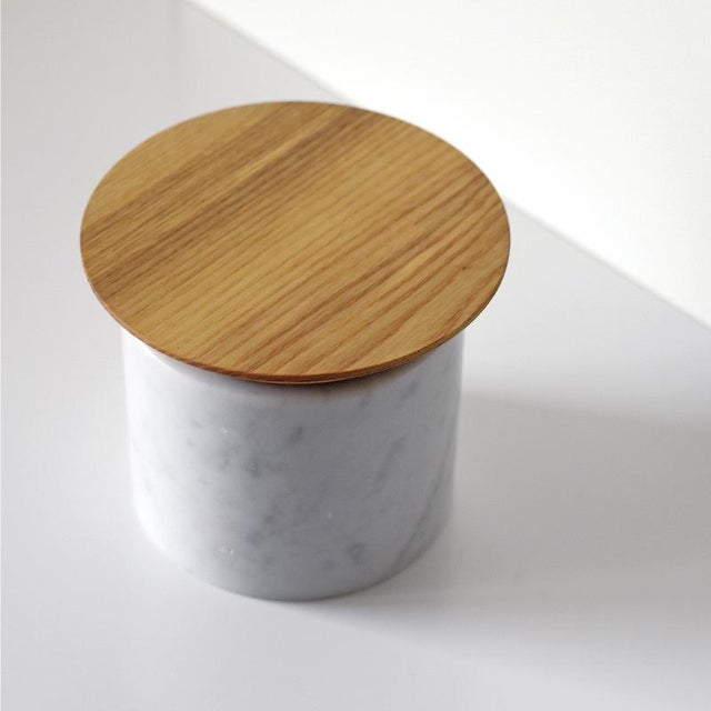 Small White Marble Container by Bettisatti For Sale - Image 4 of 6