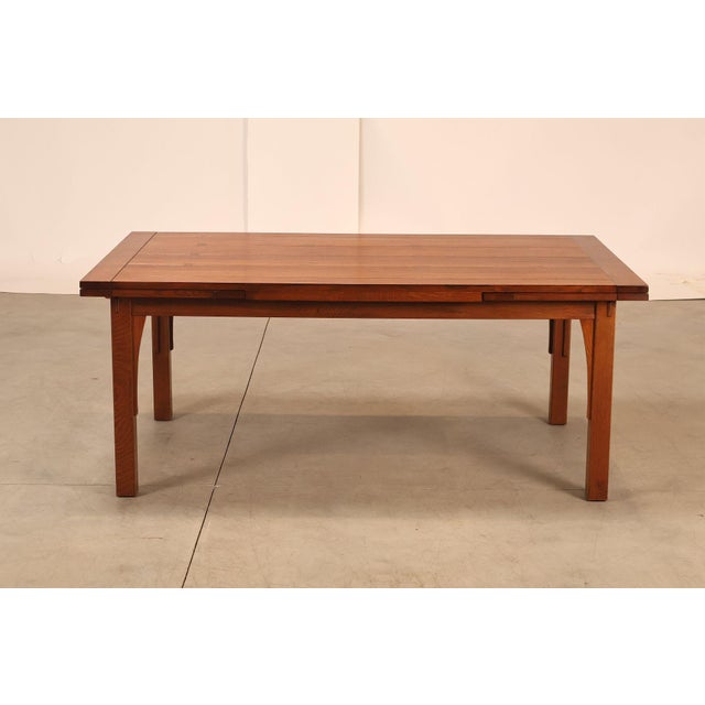 Stickley Mission Collection Oak Extendable Dining Table For Sale - Image 17 of 18