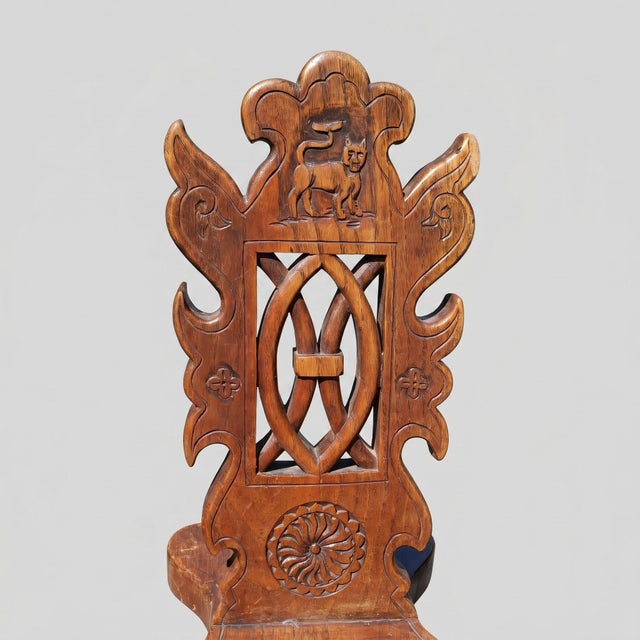 Neo-Renaissance Style Chairs in Carved Walnut, 1900s, Set of 6 For Sale - Image 12 of 18