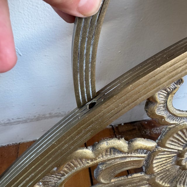 Antique Brass Art Deco Twin Headboard For Sale - Image 9 of 12