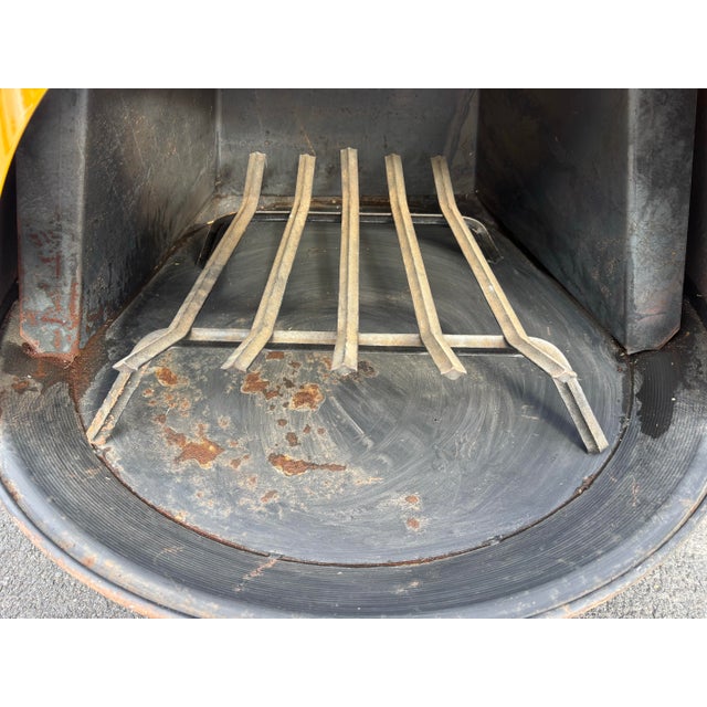 Metal Malm Enamel Fireplace For Sale - Image 7 of 11