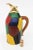 Red Vintage Italian Aldo Tura Style Colorful Painted Wood and Brass Cork Decanter/ Jug Barware For Sale - Image 8 of 10