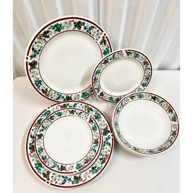 Mid-Century Modern Mid 20th Century Majesticware "Holly" Dinner Service for Four- 12 Pieces For Sale - Image 3 of 6