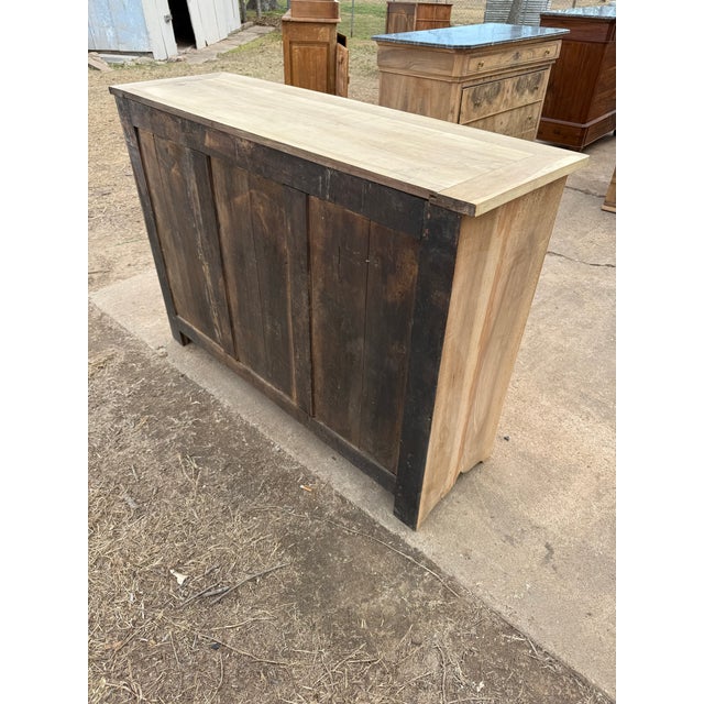 19th Century Louis Philippe Solid Walnut Bleached Sideboard / Buffet. For Sale - Image 11 of 12