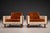 Wood Pair of Brazilian Modern Armchairs by Móveis Cimo, Rosewood, Cognac Mohair & Camel Wool, 1960s For Sale - Image 7 of 13