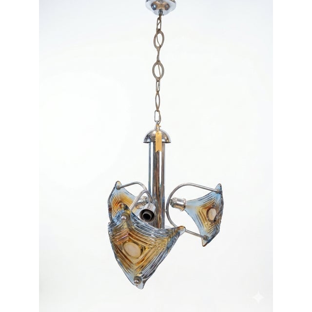 Murano Glass Ceiling Light, 1960s, in Good conditions. Designed 1960 to 1969 Up to 250V (Europe/UK Standard).The wiring of...