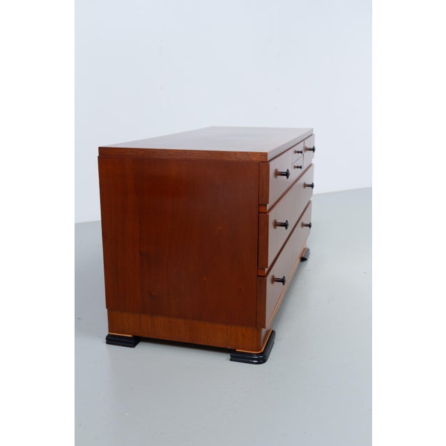 Art Deco Danish Low Mahogany Dresser, 1930s For Sale - Image 6 of 18