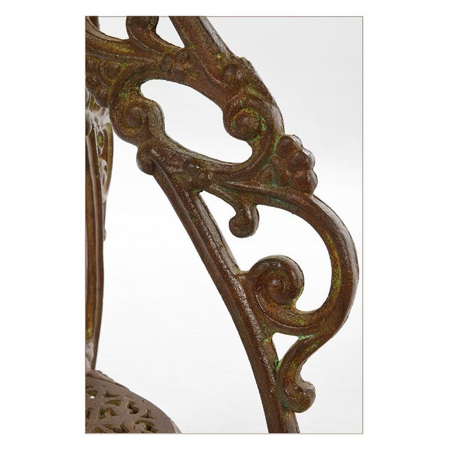 Patinated Cast Iron Bolster For Sale - Image 4 of 5