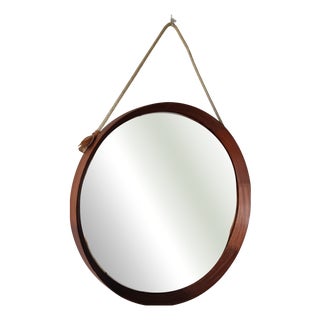 Vintage Teak Mirror, 1960s For Sale