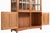 Wood Mission Oak 4 Door Display China Cabinet - Michael's Cherry Stain For Sale - Image 7 of 10