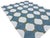 Not Yet Made - Made To Order Handmade Cotton Flat Weave Area Rug, Teal Blue, Cream and Olive Green Tile Dhurrie - 8'x10' For Sale - Image 5 of 13